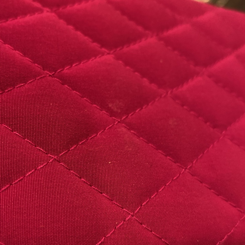 Vera Bradley Quilted Fuchsia Tote or Shoulder Bag - Picture 6 of 17